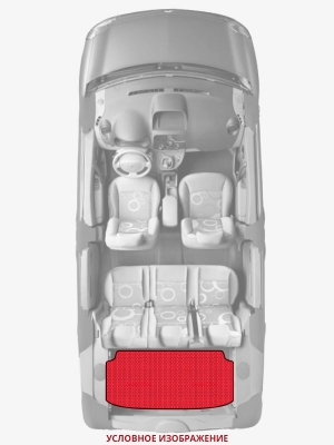 ЭВА коврики «Queen Lux» багажник для Jeep Grand Cherokee SRT-8 (WK2)